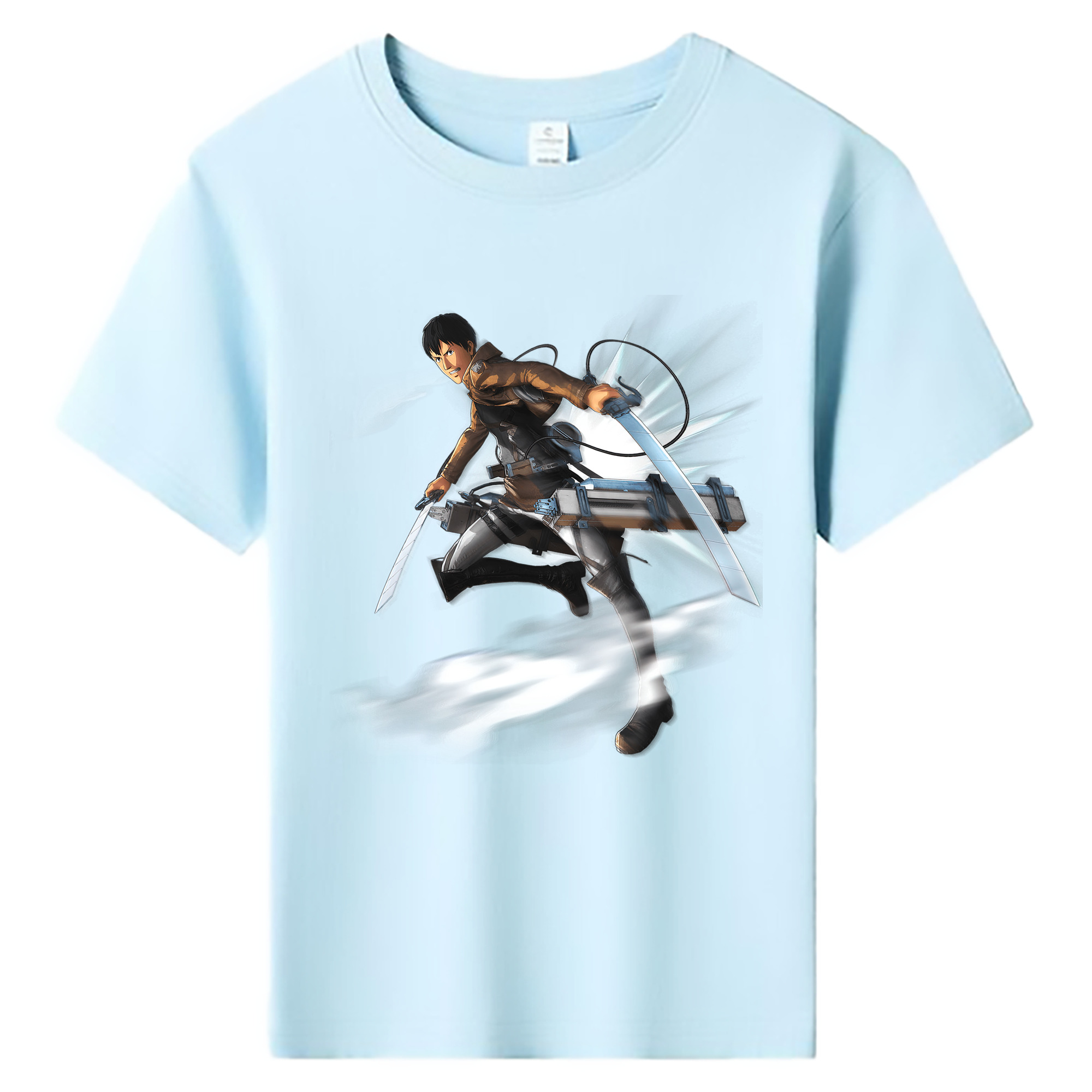 （画像用） 進撃の巨人 ベルトルト・フーバー Attack on Titan Bertholdt Hoover 綿100％キッズTシャツ（フロントプリント）